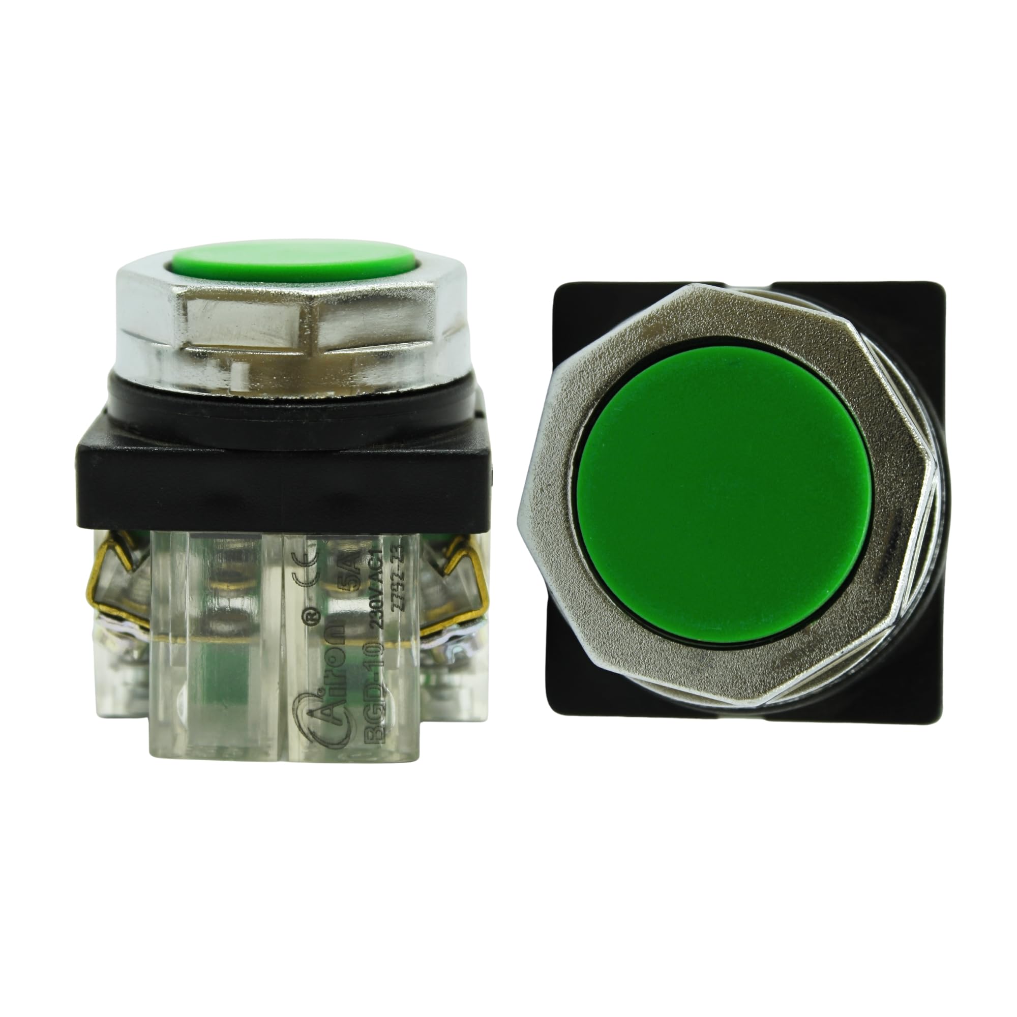 Green Push Button Switch – Double Side Industrial Control Pushbutton for Machines, Panels & Equipment-image-26