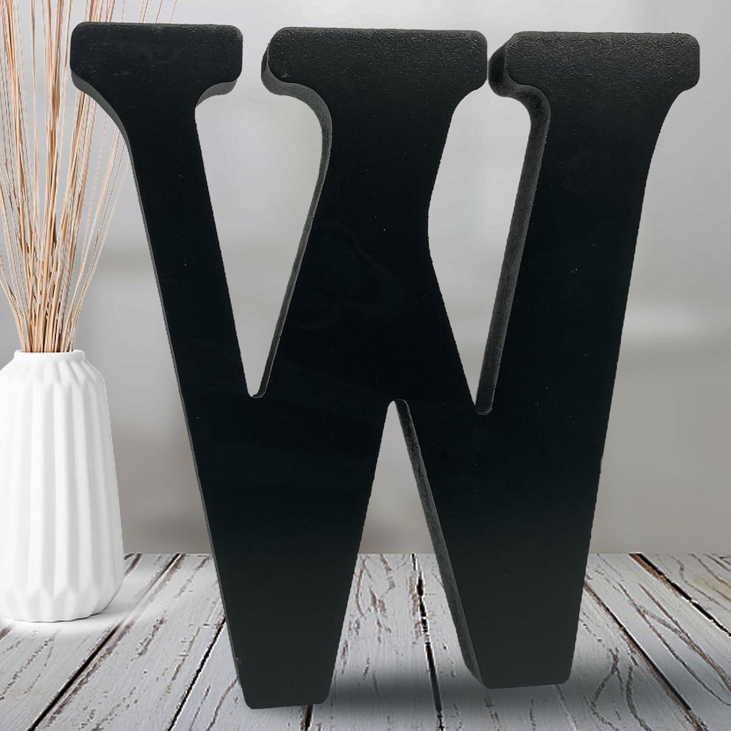 Amazon.com: AOCEAN 8 inch Black Wood Letters Unfinished Wood Letters ...