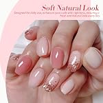 Born Pretty Milky White Jelly Nude Pink Gel Nail Polish Sheer Translucent | Long-Lasting,Nature Formula,Easy&Smooth to Apply,High Gloss Shine,Fast Cure Under LED lamp,Suitable for Salon&DIY at Home