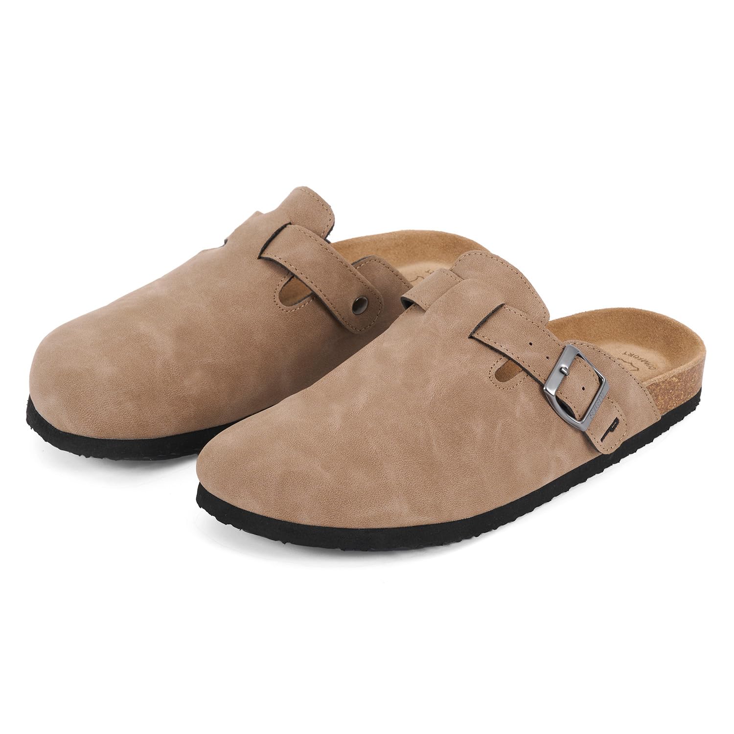 PERLETTI Chaussons Homme avec Semelle Intérieure en Cuir Véritable - Claquette Hommes Léger Confortable Garcon