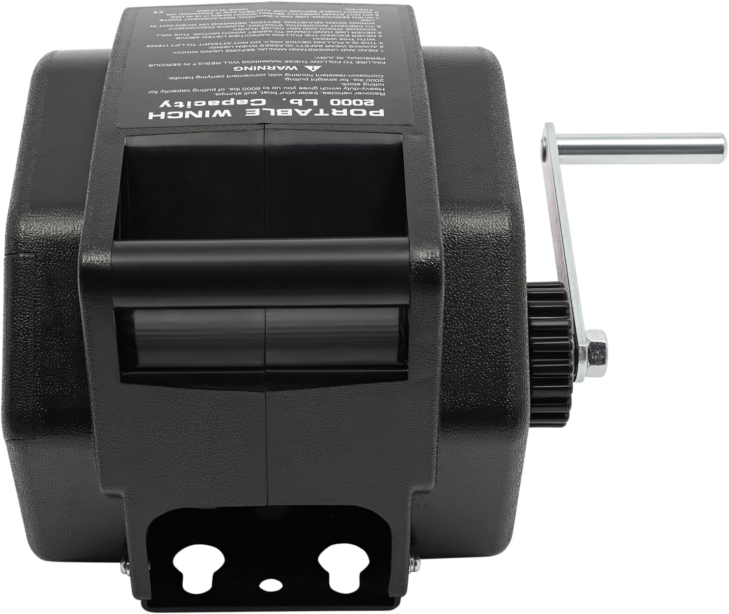 Trailer Winch,12V 2000Lbs Portable Marine Trailer Winch with 300W Permanent Magnet Motor,465:1 Gear Ratio Electric Reversible Boat Winchs with Wired Remote Control,Winch-Marine Saltwater Anchor