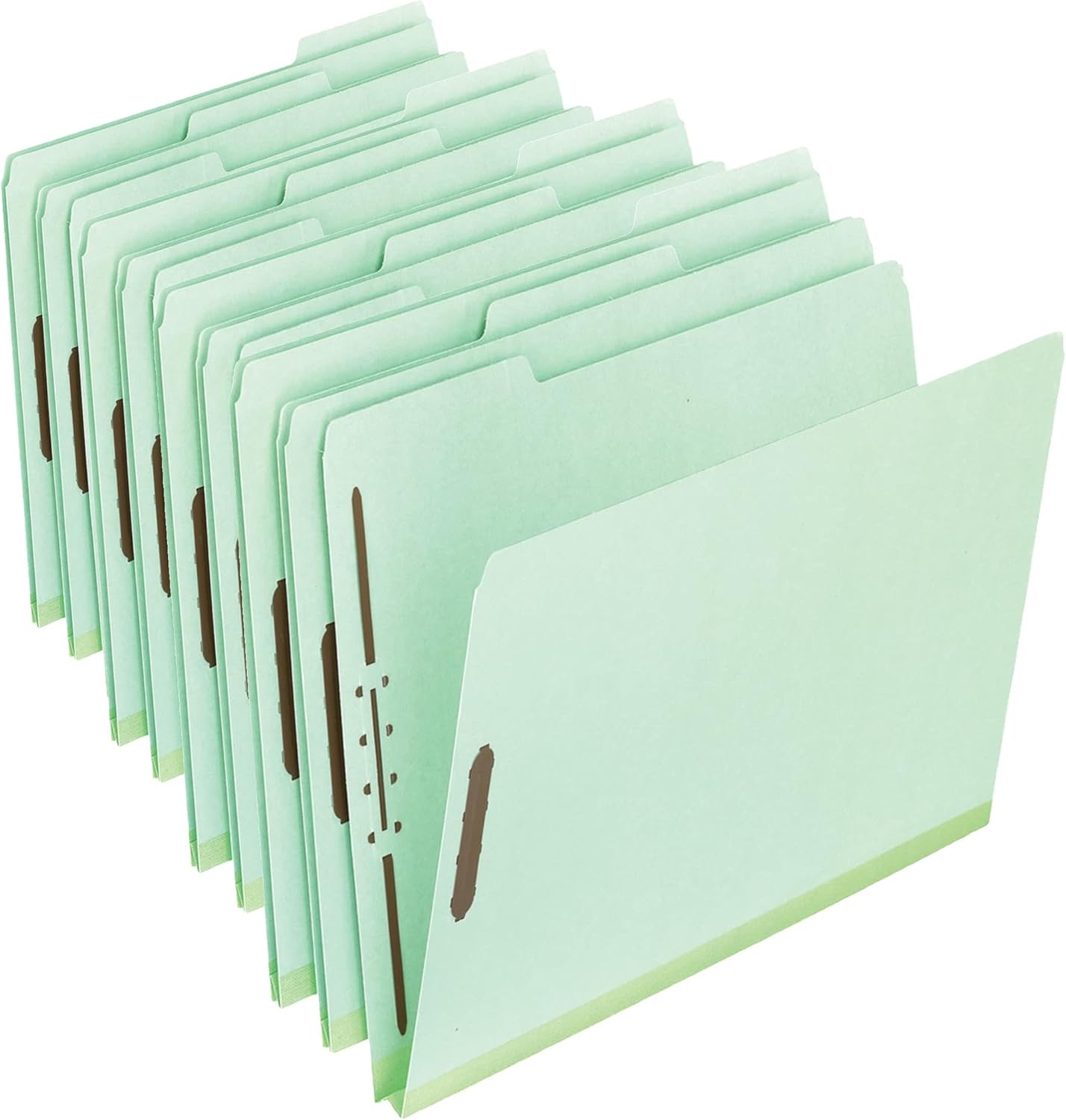 Pendaflex 17186 Pressboard Folders, 2 Fasteners, 2" Expansion, 1/3 Tab, Legal, Green (Box of 25)