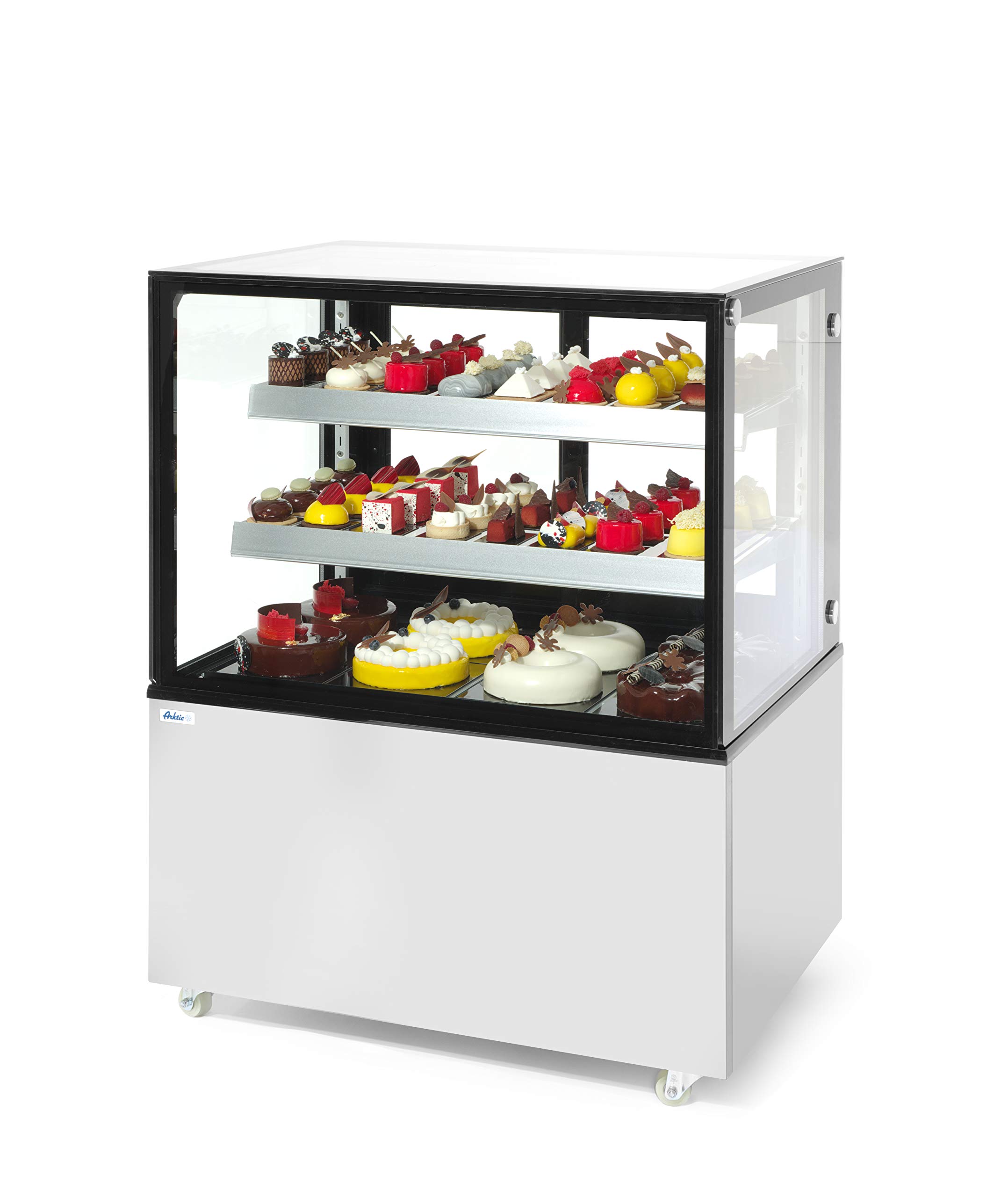 HENDI Vitrinas expositoras refrigeradas con 2 baldas - 300 L - 230V / 480W - 915x675x(H)1210 mm