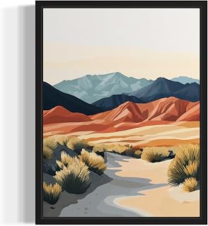 Death Valley National Park Wall Art Print Poster, California Boho Decor Posters Prints Scenery Landscape Home Picture Painting Artwork Gallery 4 (Death Valley National Park, 8 x 10 inches, Unframed)
