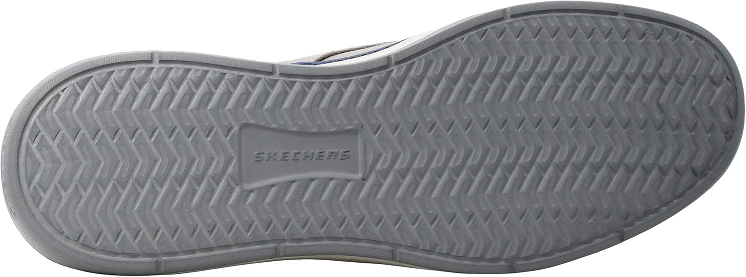 Skechers Men's Moreno Canvas Oxford Shoe 11 Grey (Gry 037)