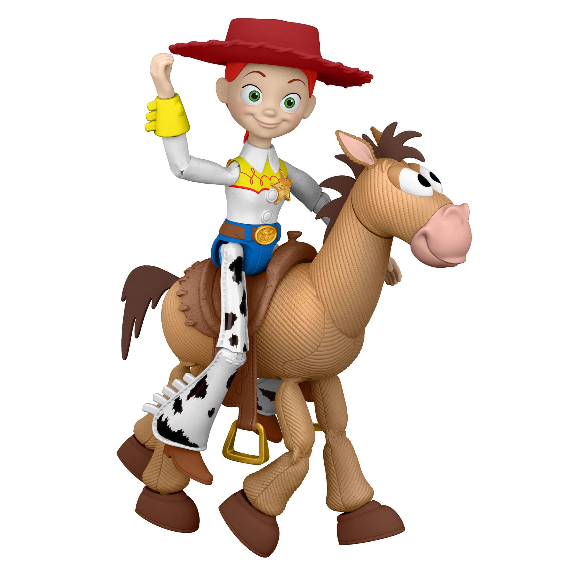 Mattel Disney Pixar Toy Story 5 Pack de 2 Figuras de acción articuladas a Escala de Juego de 17,78 cm, Jessie y Perdigón, Sombrero Vaquero extraíble, JKV21
