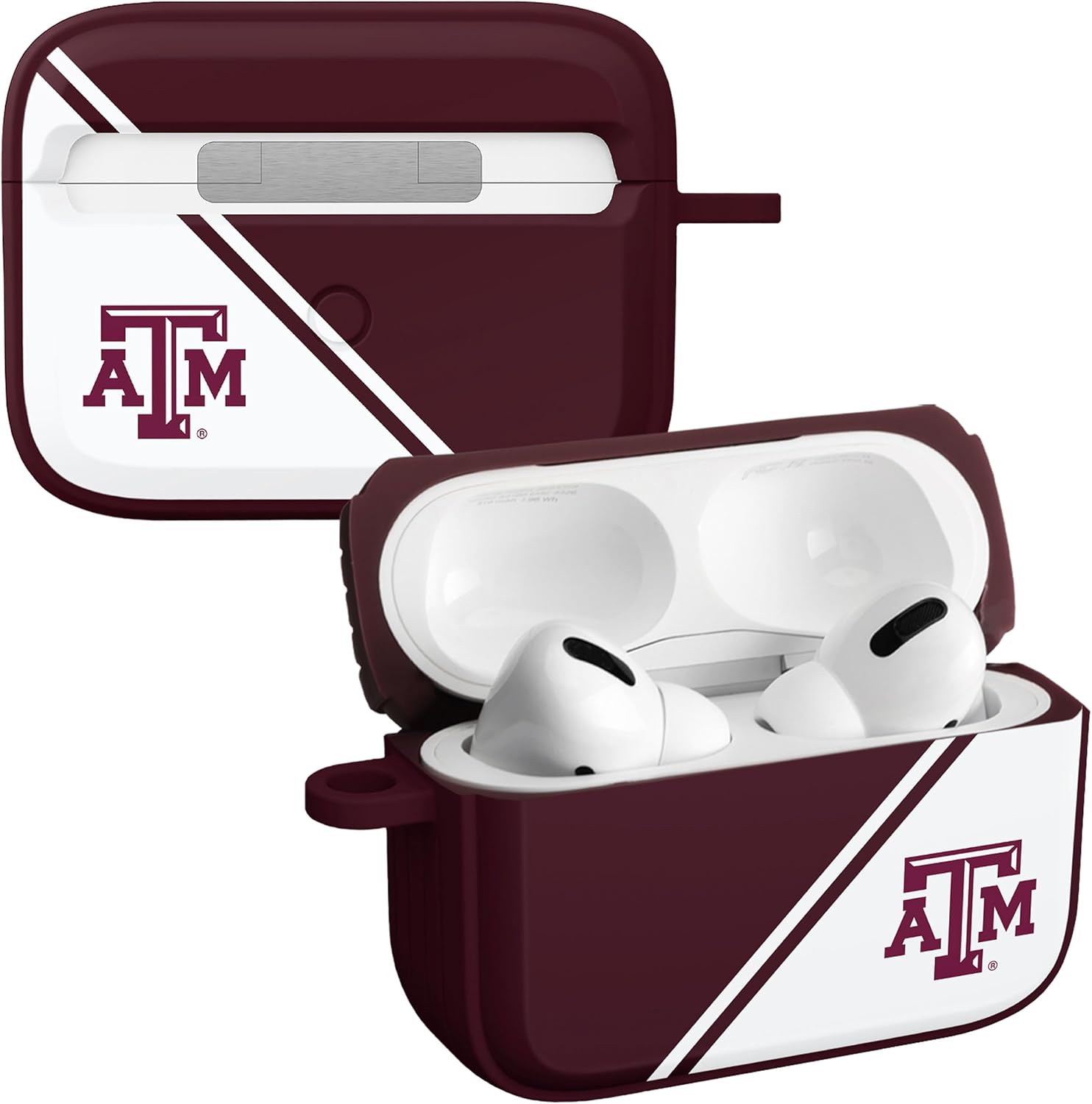 Affinity Bands Texas A&M Aggies HDX Custom Name Case Cover Compatible with Apple AirPods Pro 1 & 2