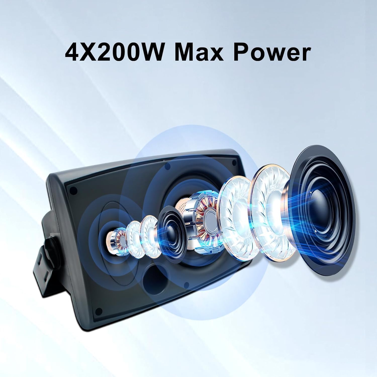 STUDIOFINIX Système D'enceintes Bluetooth 6,5" - 600 W