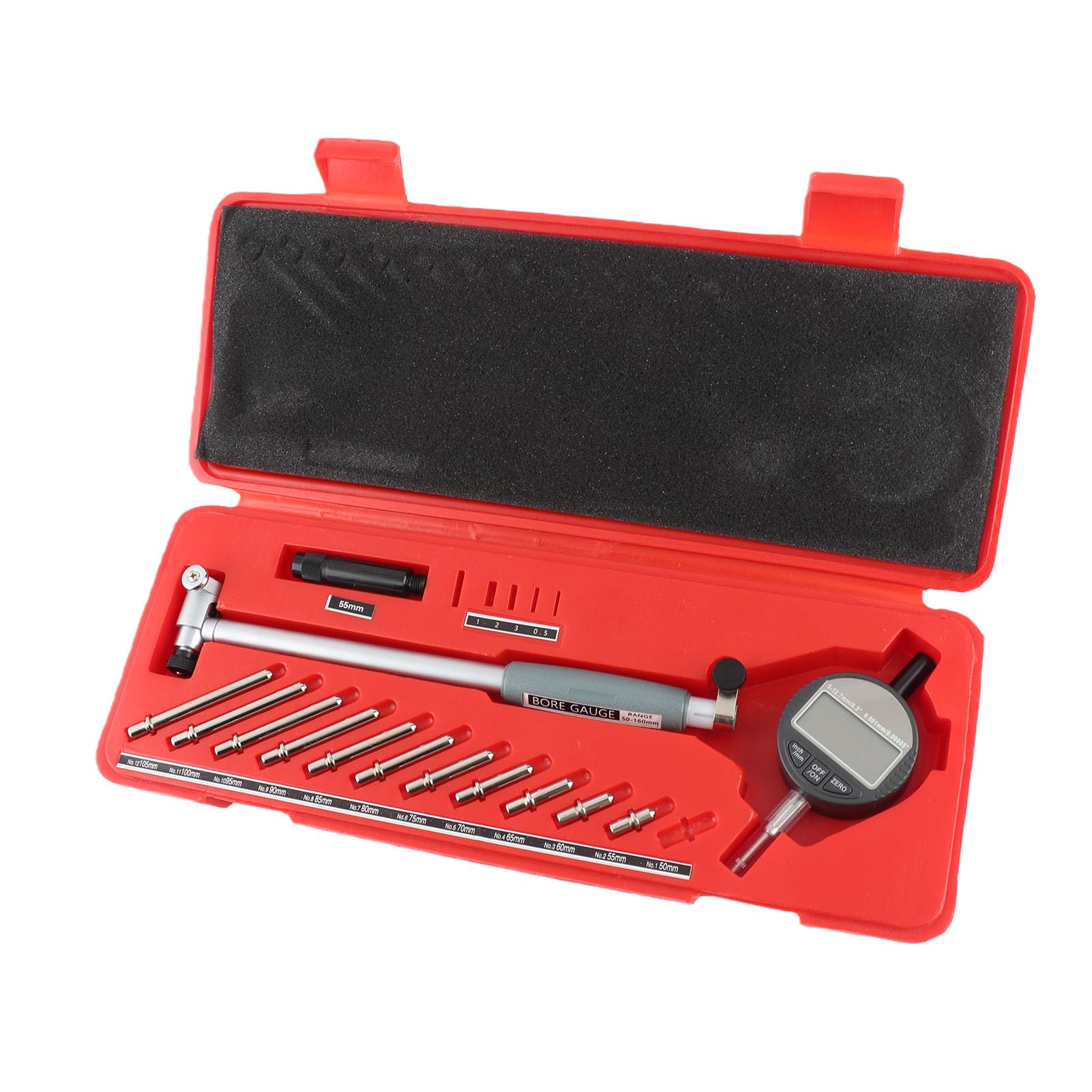 Tissting Calibro A Comparatore 50‑160mm / 2‑6.3in Strumento Di Misura Interna Ad Alta Precisione - Calibro Per Diametri Interni In Acciaio Inossidabile Per Lavorazione Meccanica