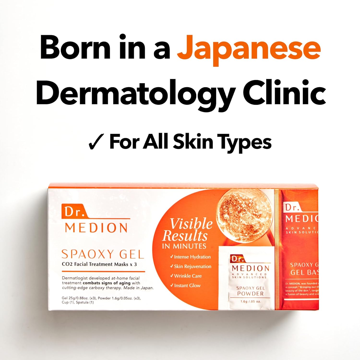 Dr. Medion Spaoxy Gel Advanced - Intensive Carbonated Skin Treatment Mask for Hydrated, Glowing Skin – Dermatologist Developed CO2 Therapy Mask, Made in Japan - Image 4