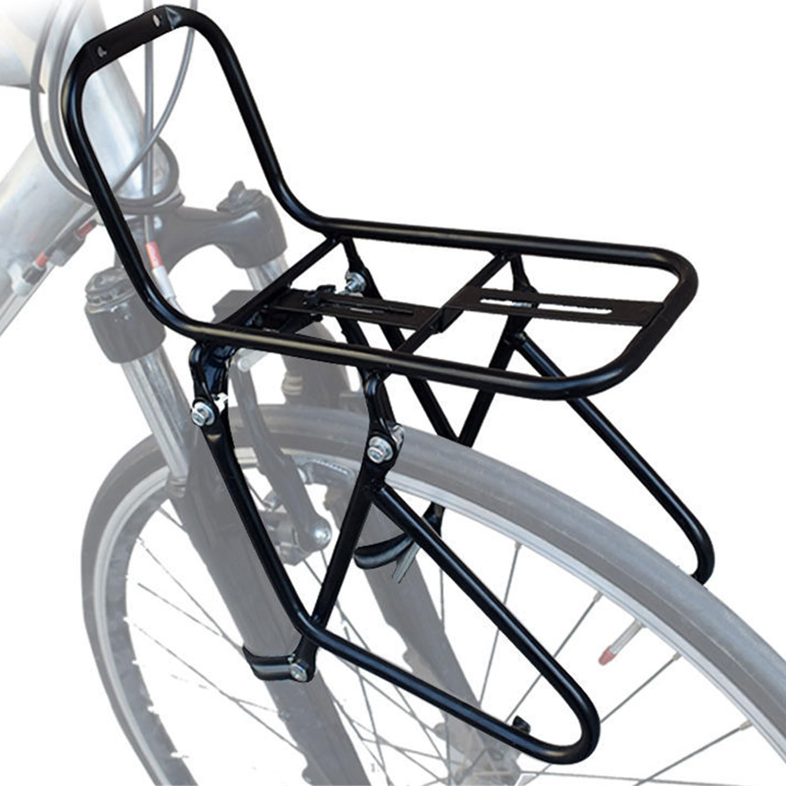 GRABLOOM Bicycles Front Rack 15KG Capacity Mountain Road Pannier Rack Cargo Rack Steel Luggage Travel Rack Bicycles Front Luggage Tourings Rack