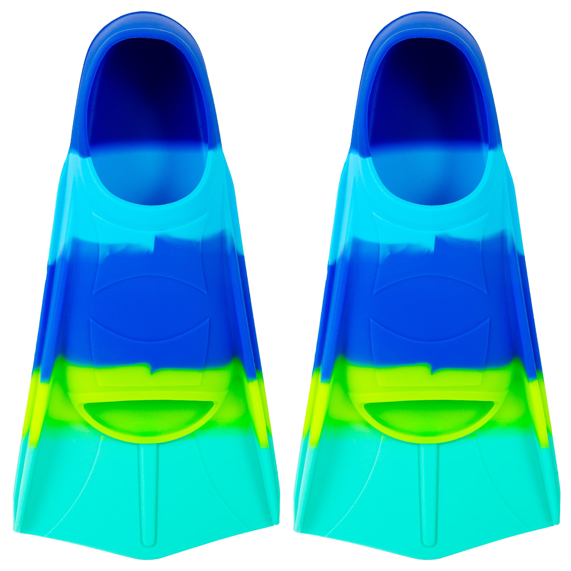 YOTAN Schwimmflossen Kinder | 100% Silikon Kurzflossen | Training Flossen | leichte Kurze Trainingsflossen | Trainingsschwimmflossen für Training im Schwimmen für Kinder Mädchen Jungen Anfänger