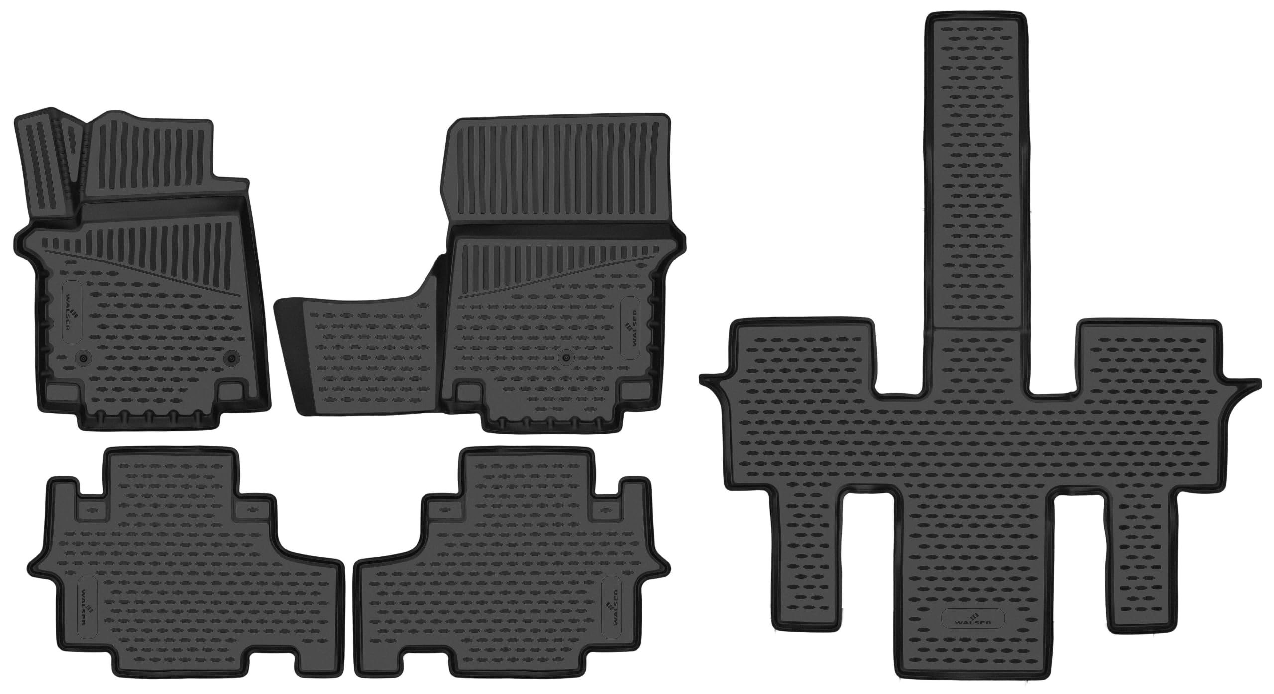 WALSER Tappetini in gomma per auto XTR su misura compatibile con Hyundai Staria (US4) 01/2021-Oggi