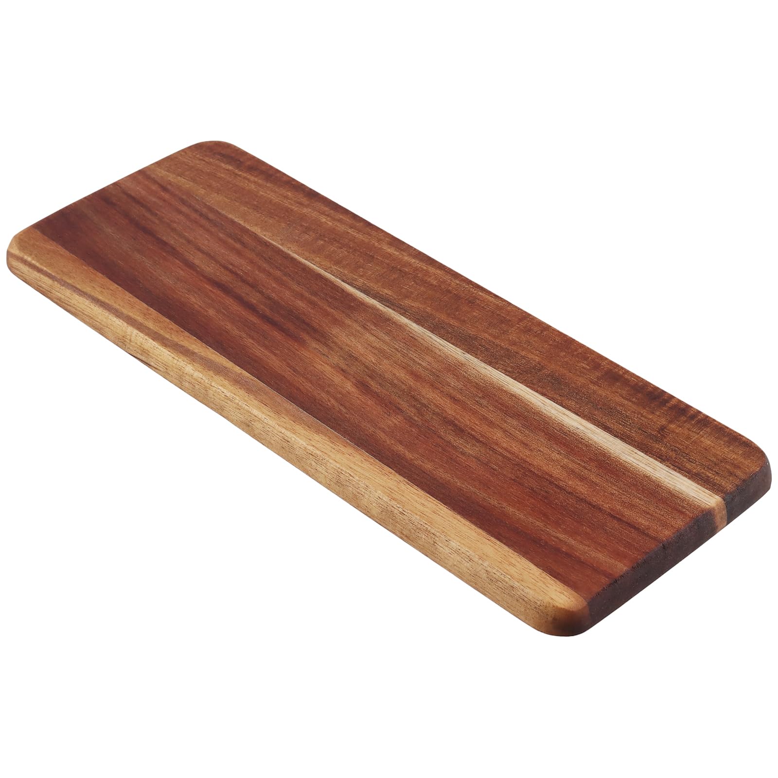 KEILEOHO 2 sztuki 30 x 12 cm taca dekoracyjna akacja, drewniana taca prostok?tna dekoracyjna taca do serwowania, drewniana ma?a taca na ser, deser, ?wiece