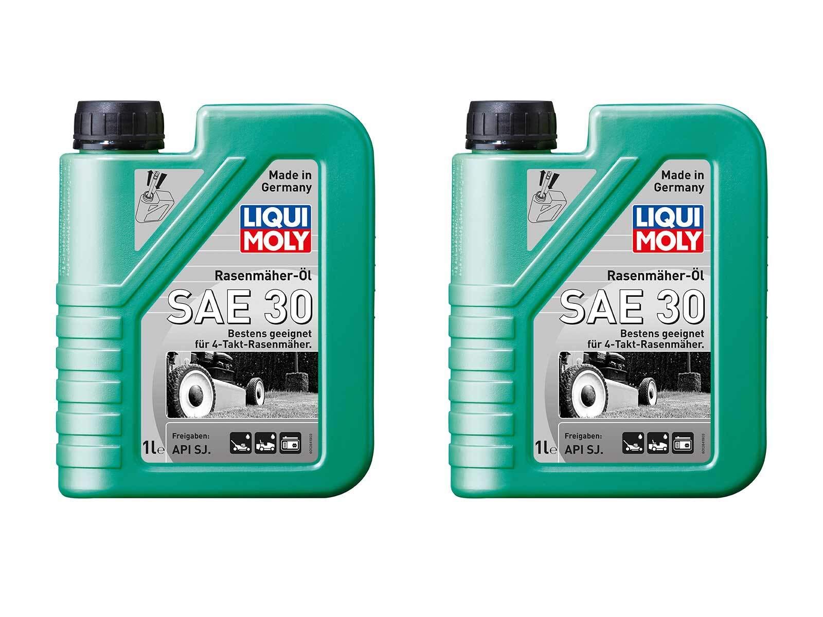 2x 1L Rasenmäher-Öl Mowing Machine Oil SAE 30 1264 +2x ILODA Schmutzradierer