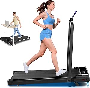 Walking Pad with Incline, 2.5HP Portable Under Desk Treadmill, 3-in-1 Foldable Home Treadmill with Remote, 350LBS Capacity