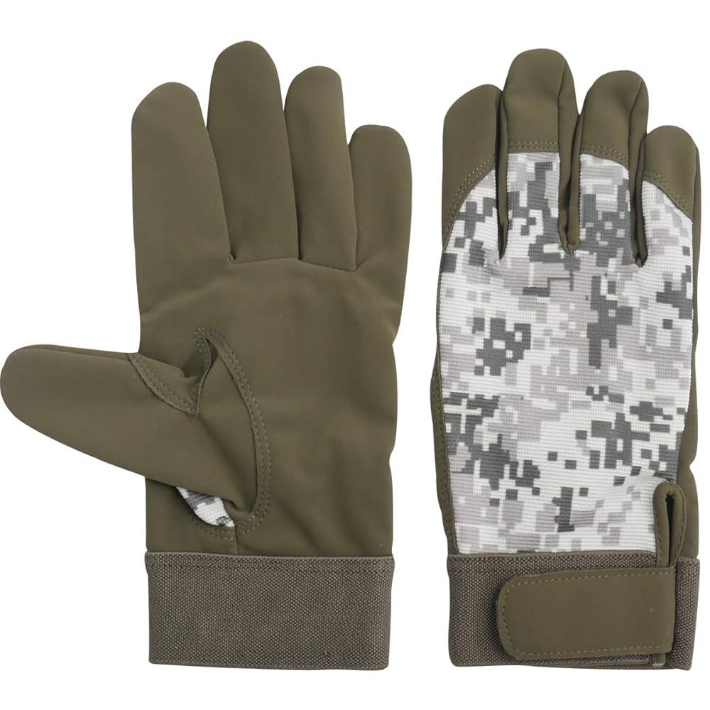 Amazon.co.jp: [ACE] 作業手袋 PU手袋 デジタル迷彩 グリーン M