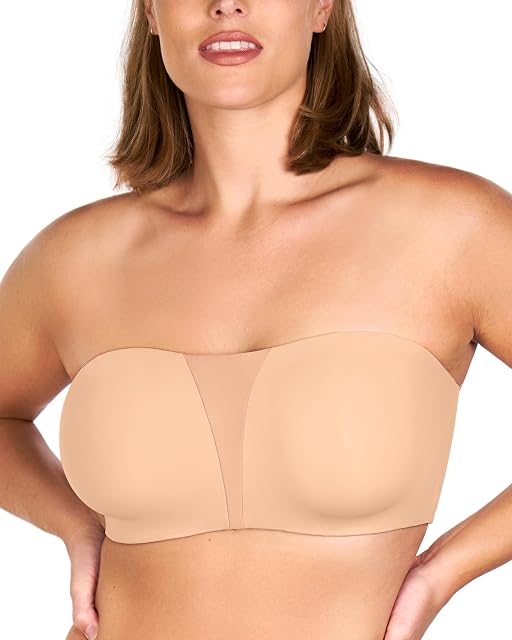 HSIA HSIA Strapless Bra for Large Breasts, Unlined Minimizer Underwire Support