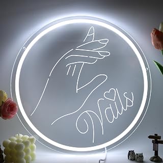 Nail Neon Sign for Nail Salon Room Decor Led Nail Sign for Beauty Room Girl Room Decor