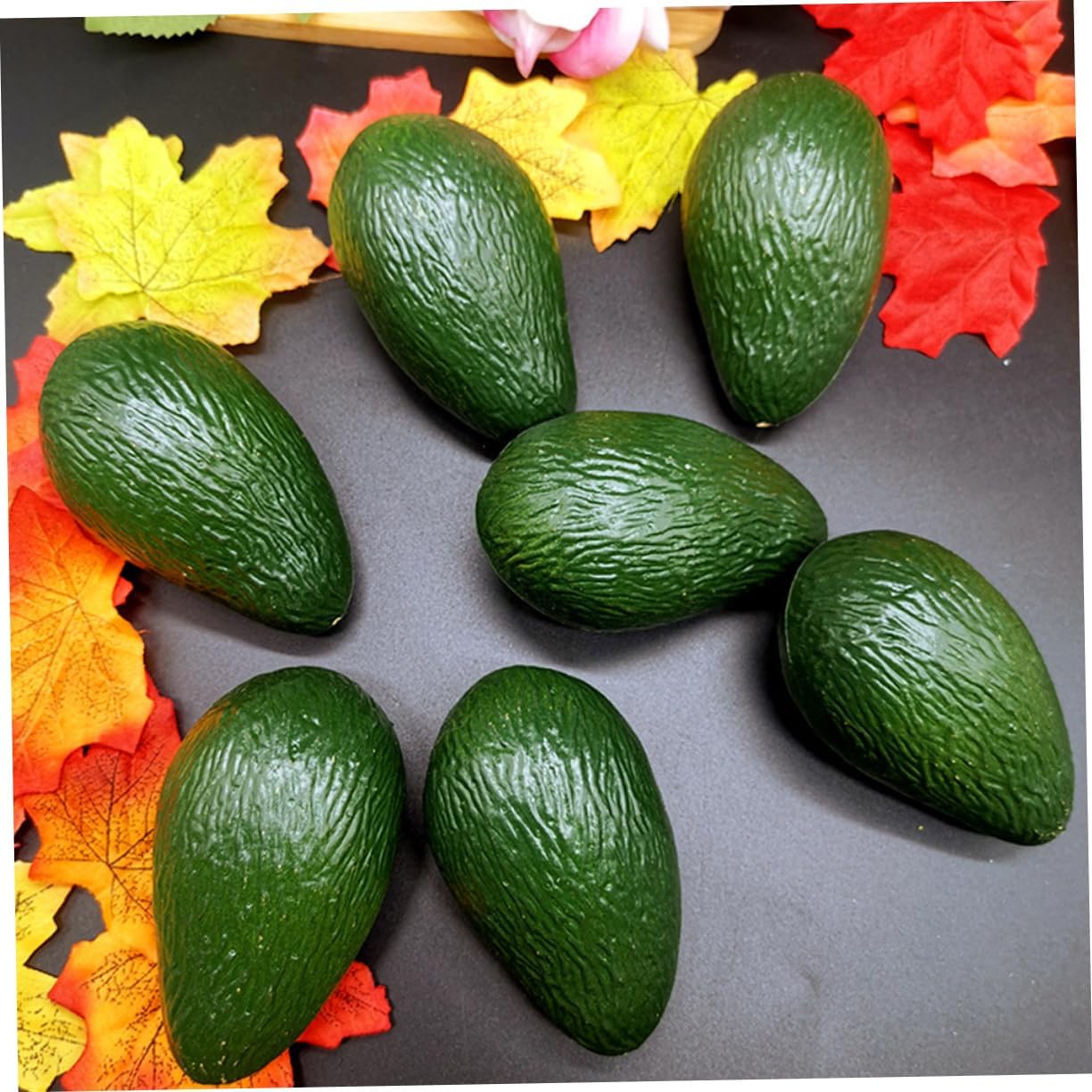 4sets Fruit Model Simulation Avocados Artificial Simulated Avocados Decoration Decorative Avocados Model Avocado Realistic Avocados Fake Avocado Decorations Green 4pcs*4