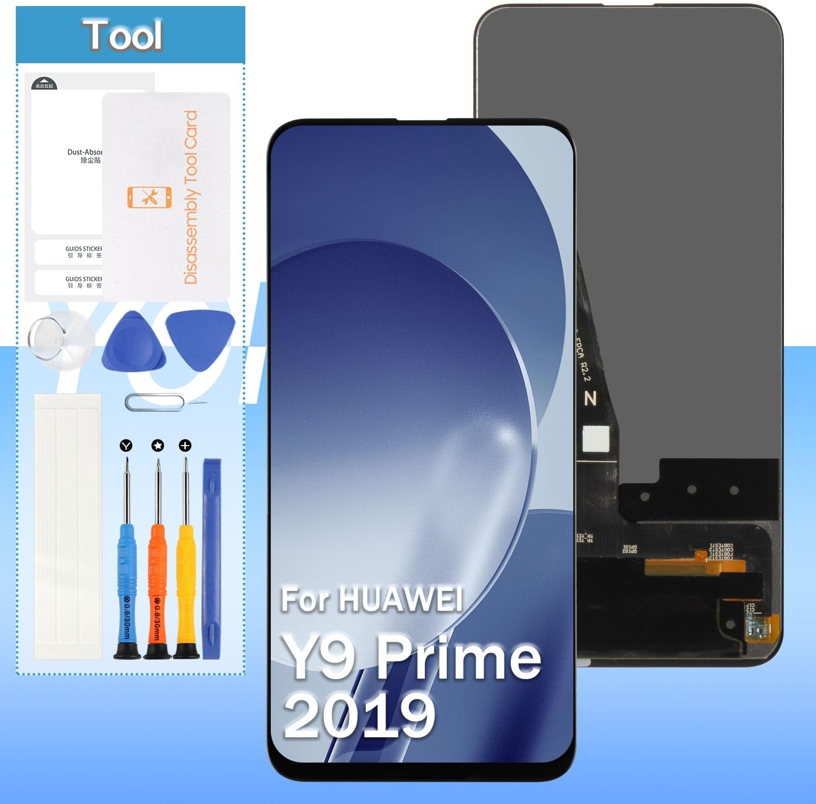 Yondista LCD Touch Screen Replacement for Huawei Y9 Prime 2019/P Smart Z/Enjoy 10 Plus | 6.59'' LCD Display | Black | Tools Included