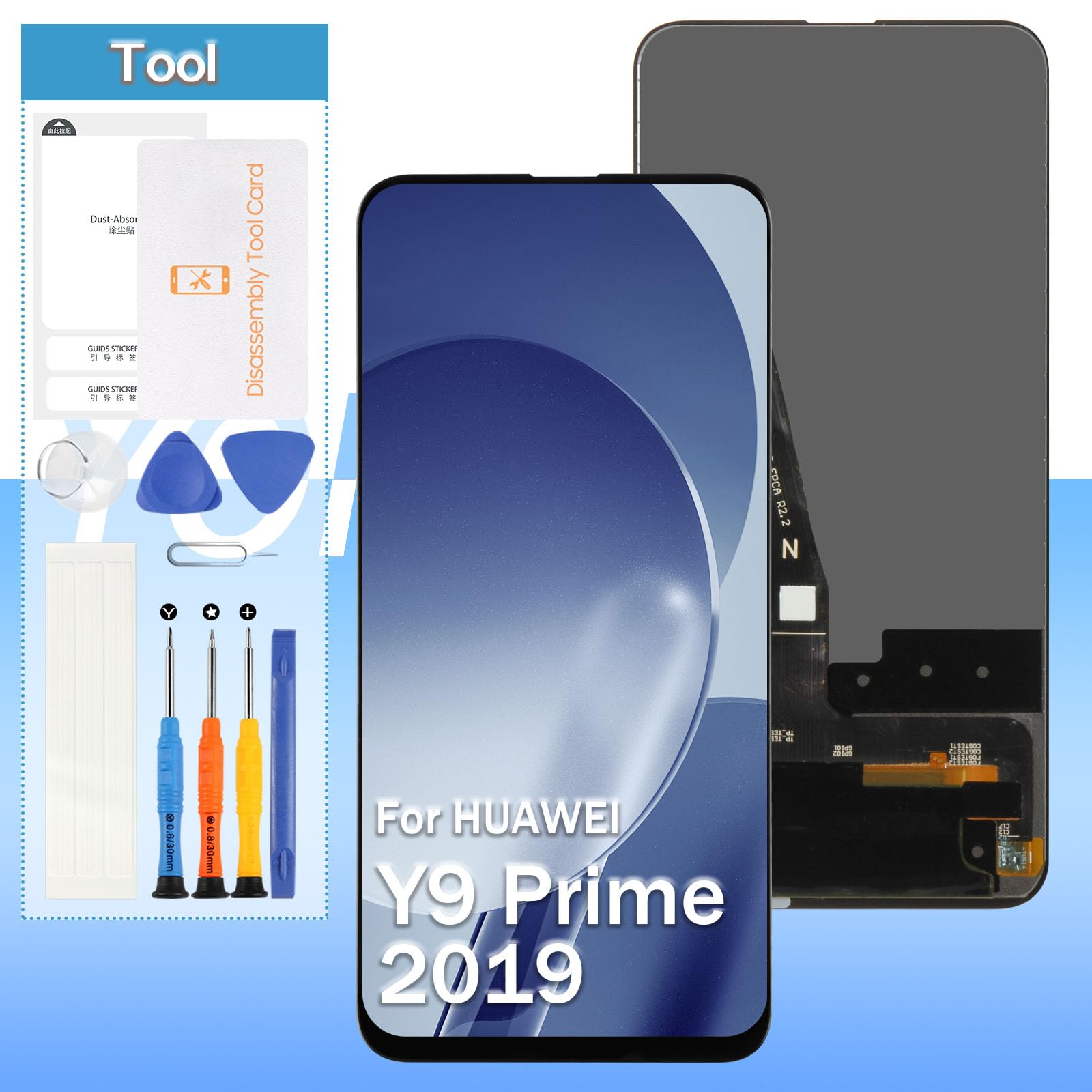 Yondista LCD Touch Screen Replacement for Huawei Y9 Prime 2019/P Smart Z/Enjoy 10 Plus | 6.59'' LCD Display | Black | Tools Included