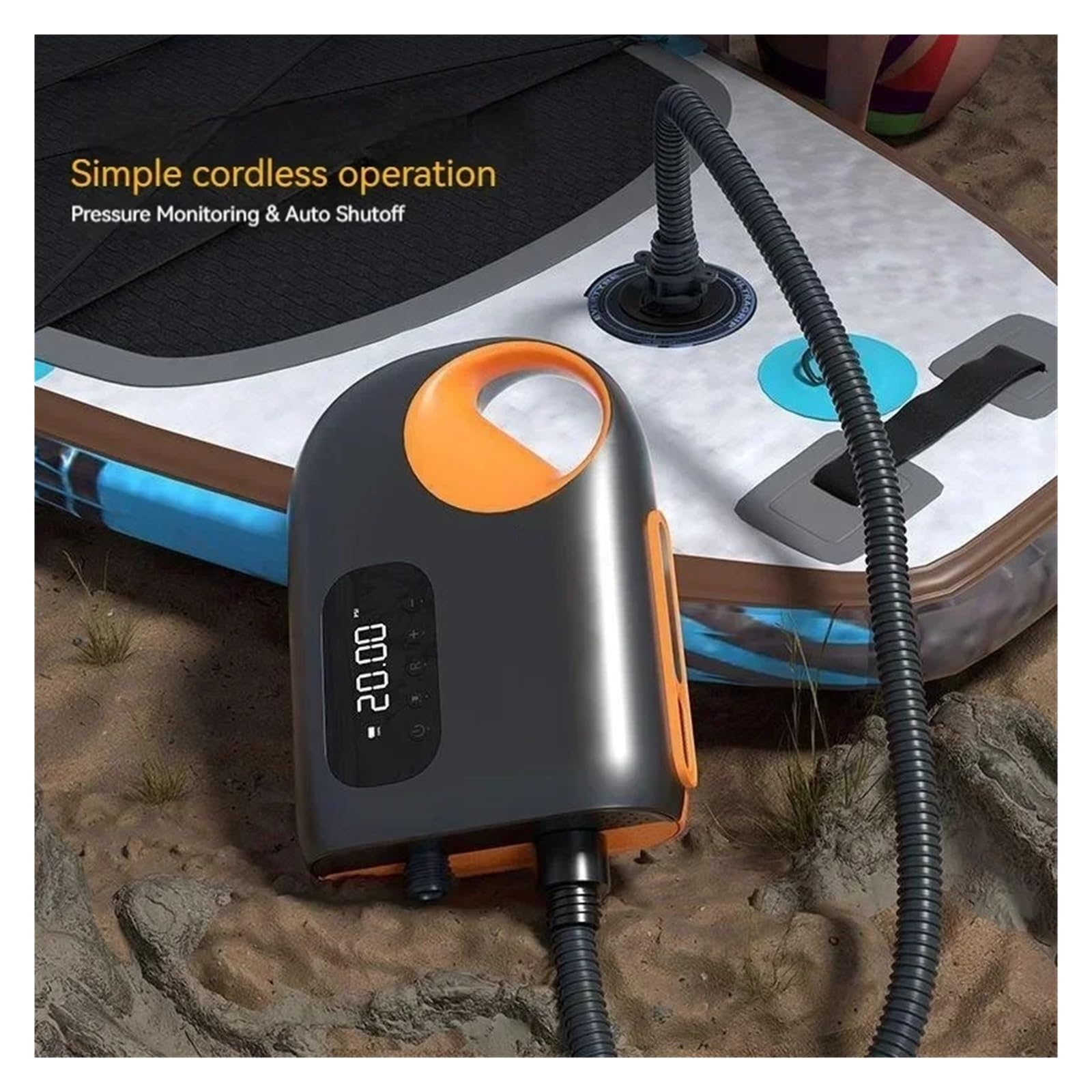 Pompa Ad Aria Portatile, Gonfiabile Elettrica, Gonfiatore Sgonfiabile For Esterni, Paddle Board, Barca, Kayak Gonfiaggio E Sgonfiaggio Rapidi