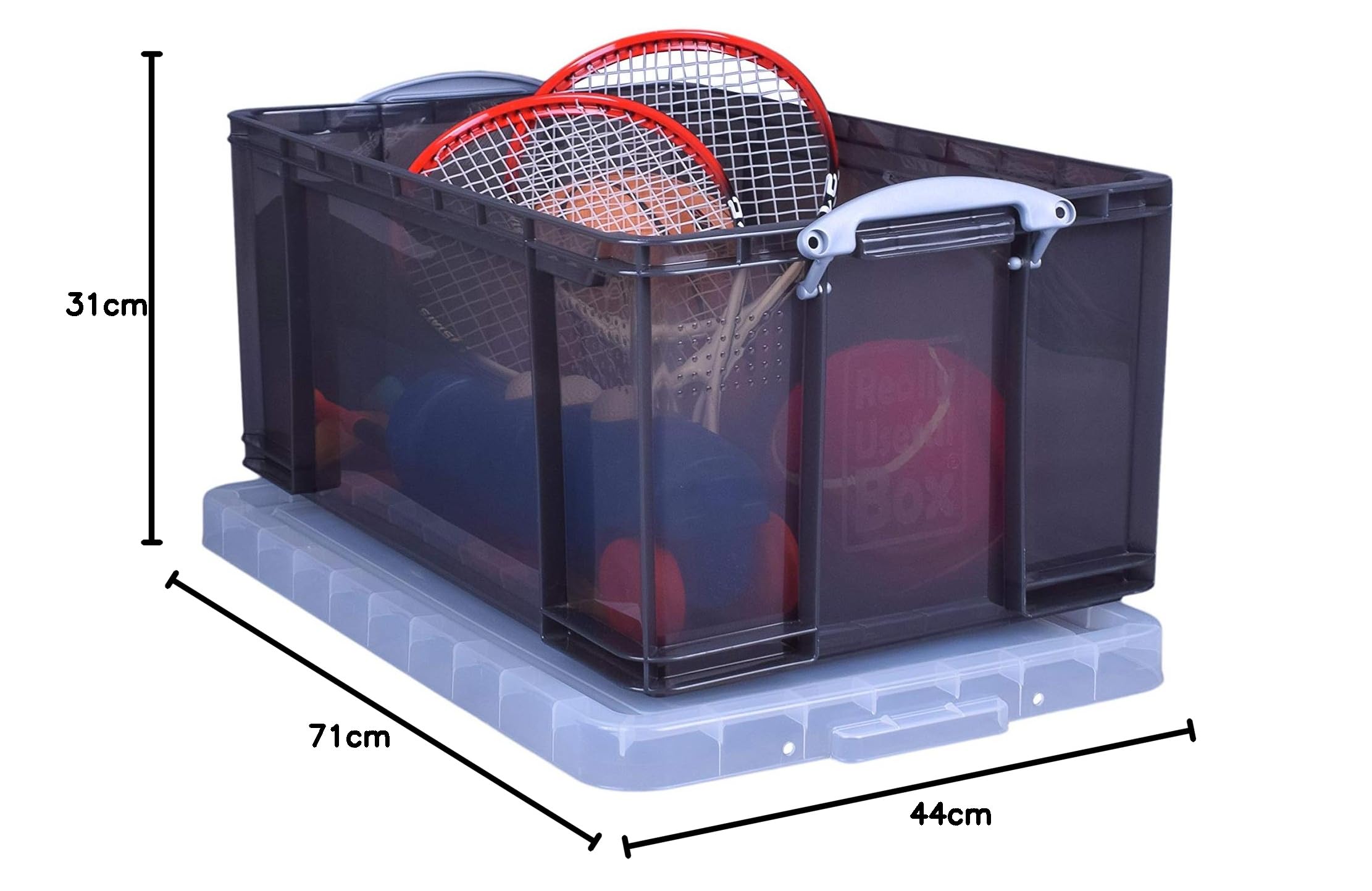 Really Useful Box - Caja de almacenaje (64 L), color transparente