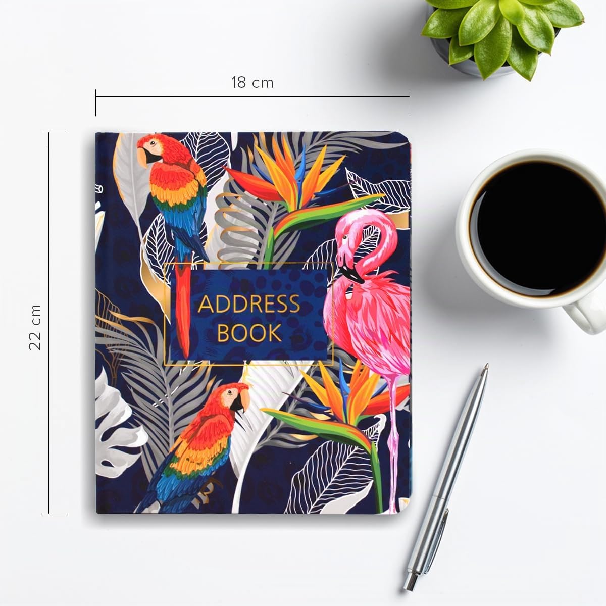 Libreta de direcciones Joeji's A5 - papel libre de lignina de 100 g/m² - todo color - índice alfabético