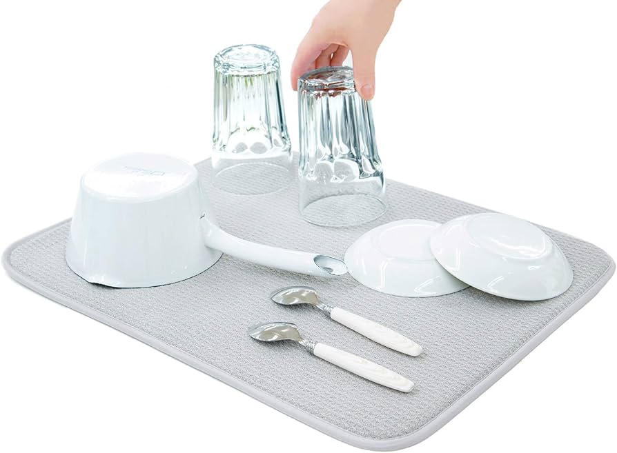 Amazon.co.jp: 水切りマット 抗菌 速乾吸水マット 食器乾燥マット 丸め Amazon.co.jp: 水切りマット 抗菌 速乾吸水マット 食器乾燥マット 丸め