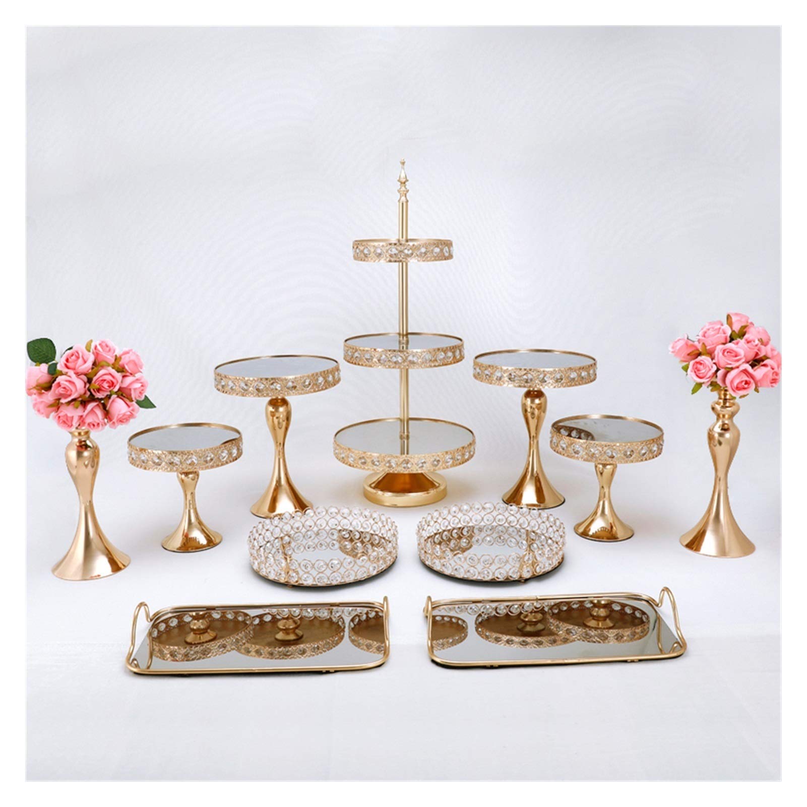 クリスタルケーキスタンド　こちらの価格で！ Amazon｜アフタヌーンティースタンド ラージ クリスタルケーキ