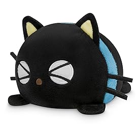 TeeTurtle - The Officially Licensed Original Sanrio Reversible Plushie - Chococat Plushie - Cute Sensory Fidget Stuffed Animals That Show Your Mood