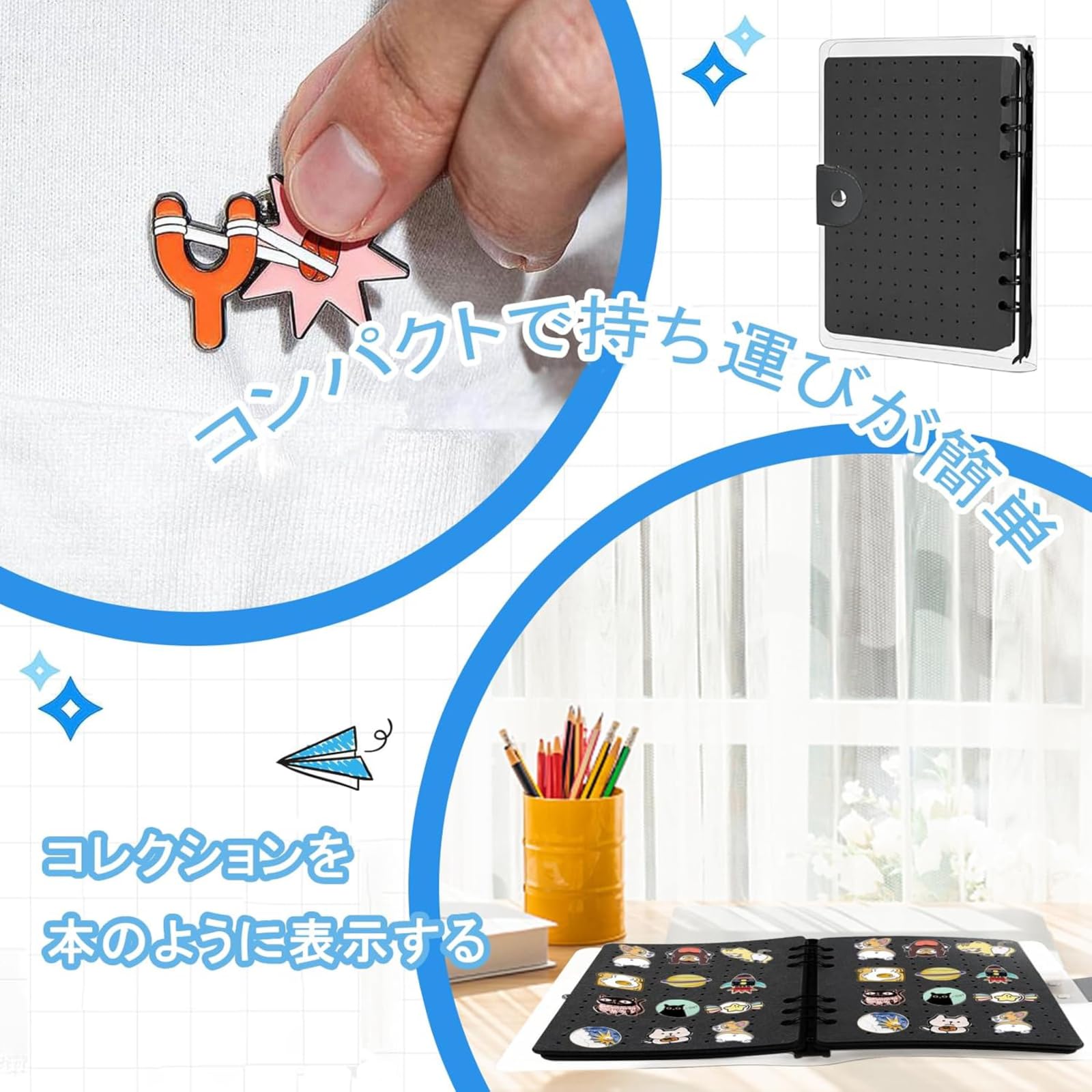 は*ー様 新商品　ディズニー　缶バッジ　ピンバッジ　コレクションブック ピンバッジ 缶バッジ コレクション ブック ディズニー - メルカリ