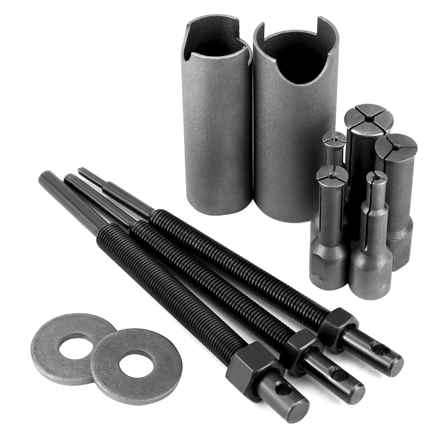 QWORK® Zestaw ściągaczy do łożysk wewnętrznych motocykla, 9-23 mm, z otwartymi klipsami w 5 rozmiarach, do naprawy pojazdów silnikowych, motocykli i rowerów