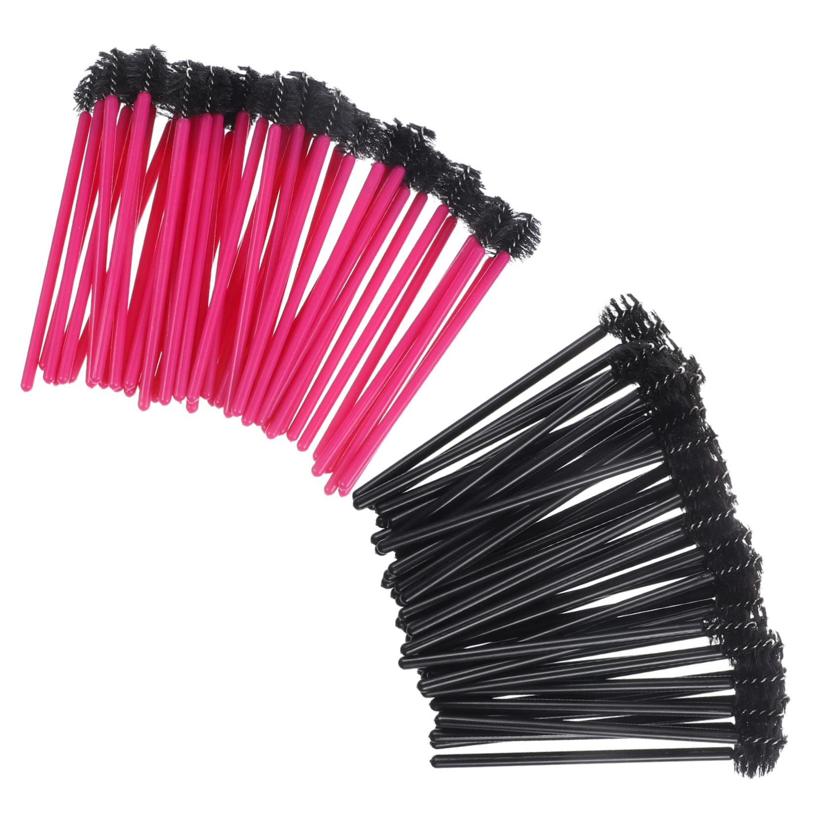 TOVINANNA 100pcs Disposable Lash Brush Eyelash Mascara Wands Portable Makeup Tools Eyebrow Lash Extension Brush Makeup Practicing Travel