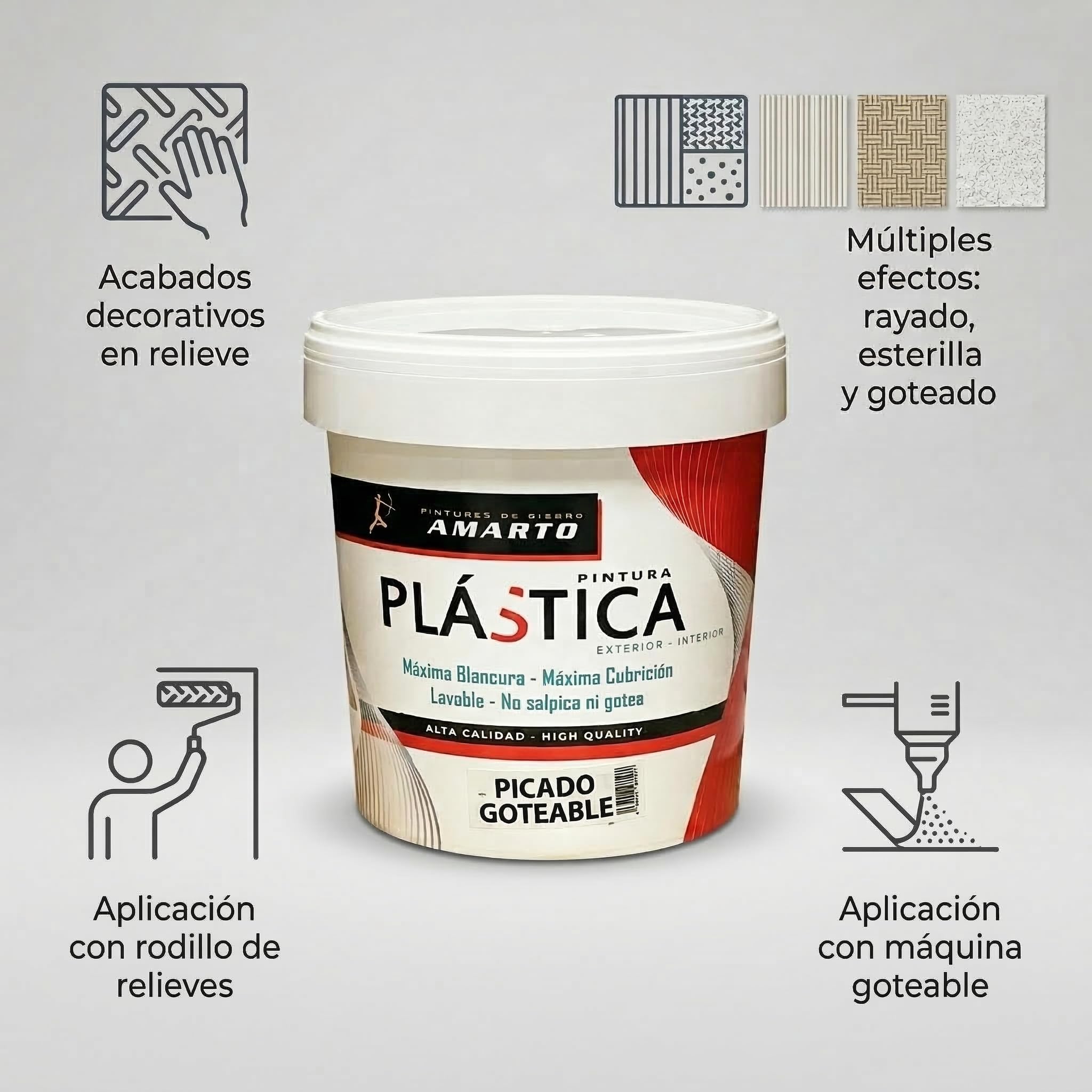 PLÁSTICO PICADO GOTEABLE (14L)