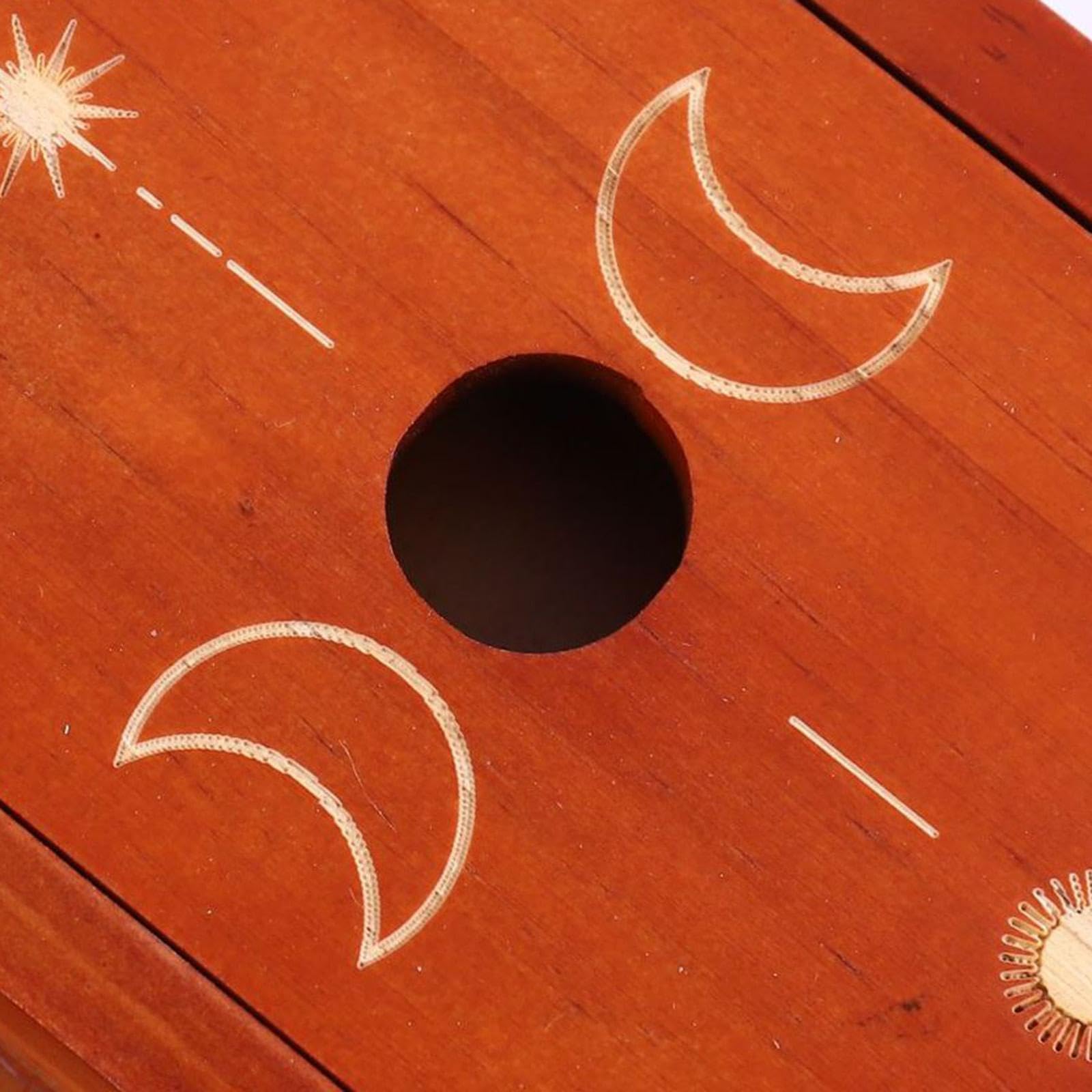 Porta Carte Tarocchi Espositore in Legno Supporto Accessori Tarocchi Artigianato Decorazione Stile Wiccan Adatto a Camera da Letto