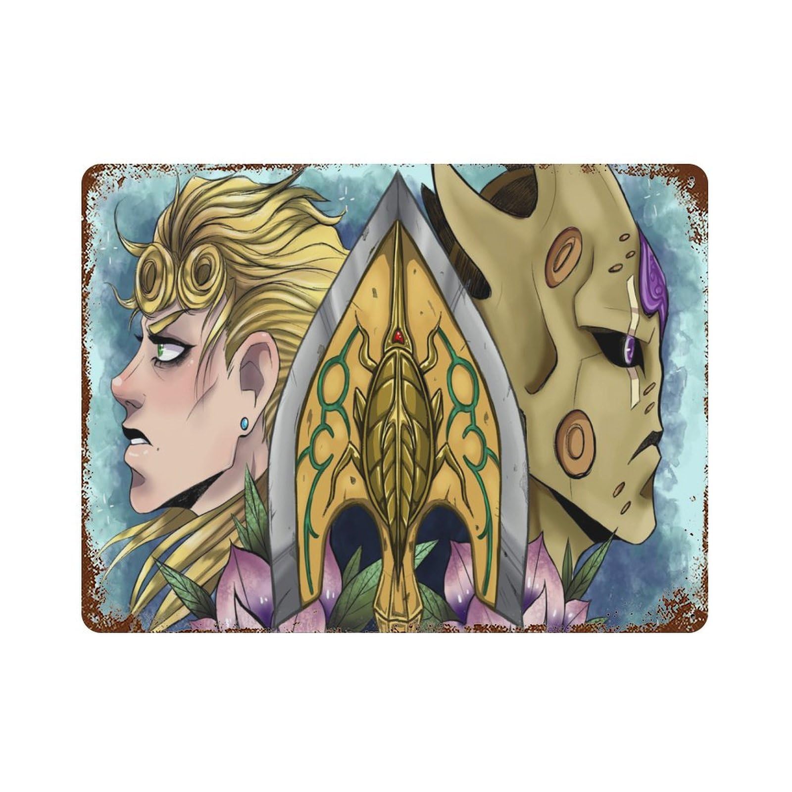 ♯Kdr18HZジョジョの奇妙な冒険アンティークメタルプレート全6種 ジョジョの奇妙な冒険スターダストクルセイダーズ アンティーク