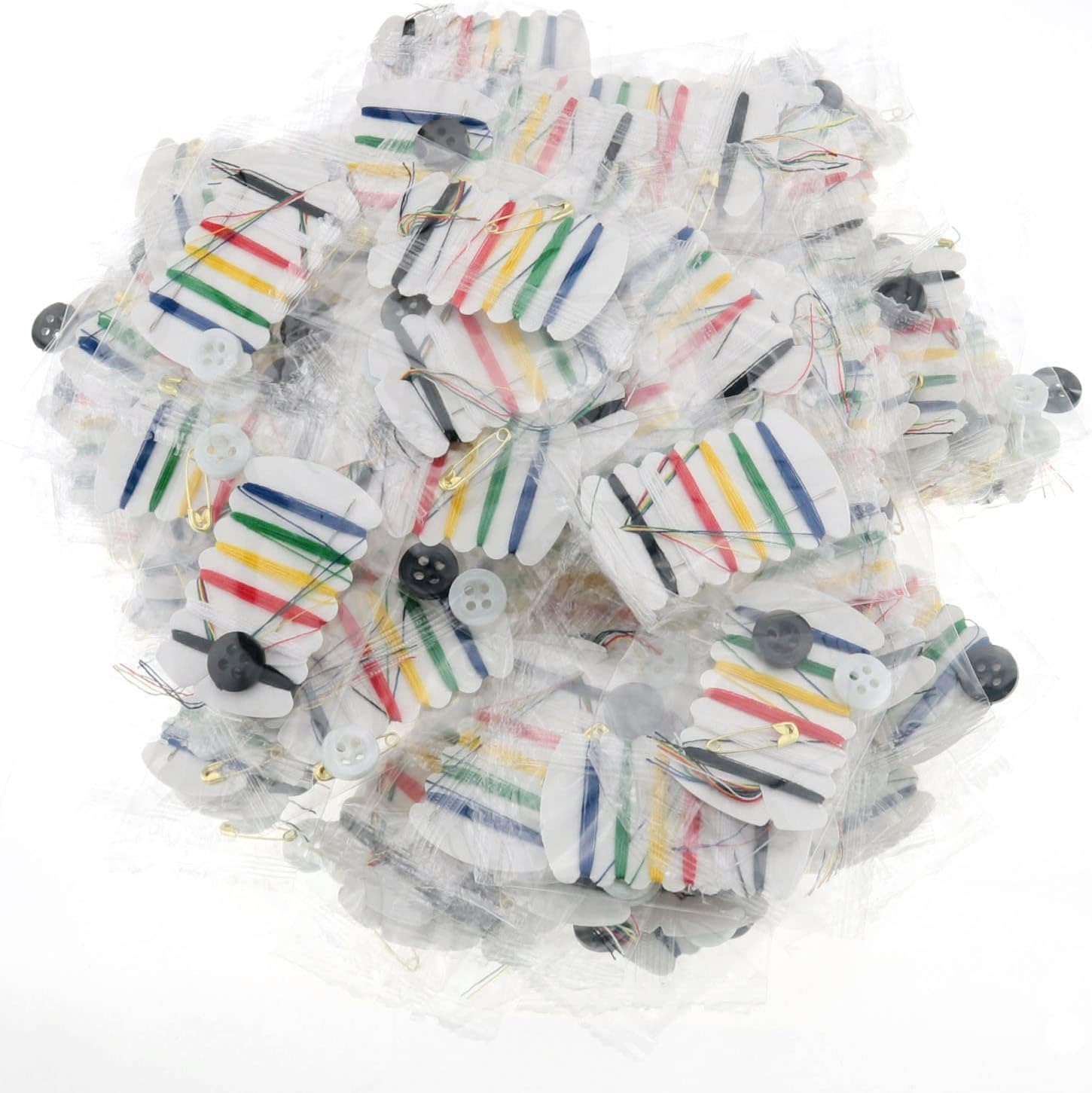200 Pcs Mini Travel Sewing Kits Bulk Small Emergency Repair Kit with Needles Buttons Threader Thread Safety Pins for Home Wedding Hotel Necessities Tools Essentials Gift 2