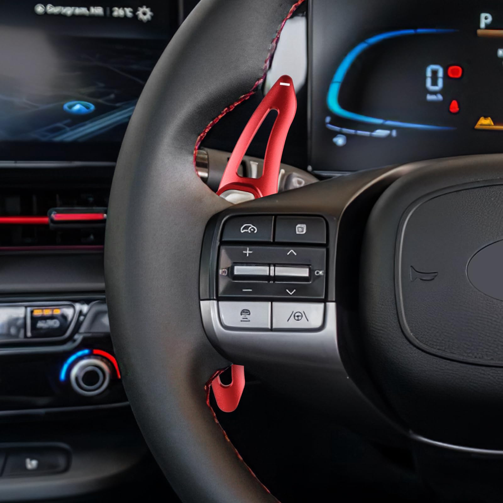 Łopatki zmiany biegów do SEAT Leon 2021-2025 ABS o wyglądzie karbonu
