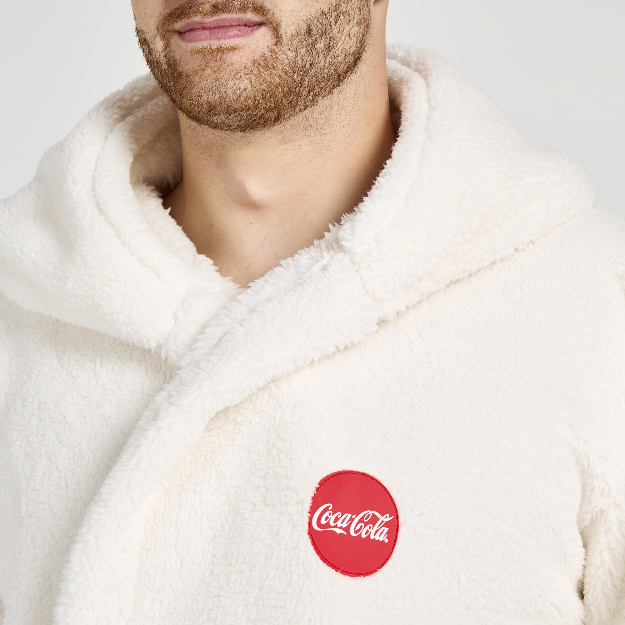 The Gift Scholars Adult Xl Robe de chambre Peignoir unisexe Coca-Cola Sherpa (lot de 1)