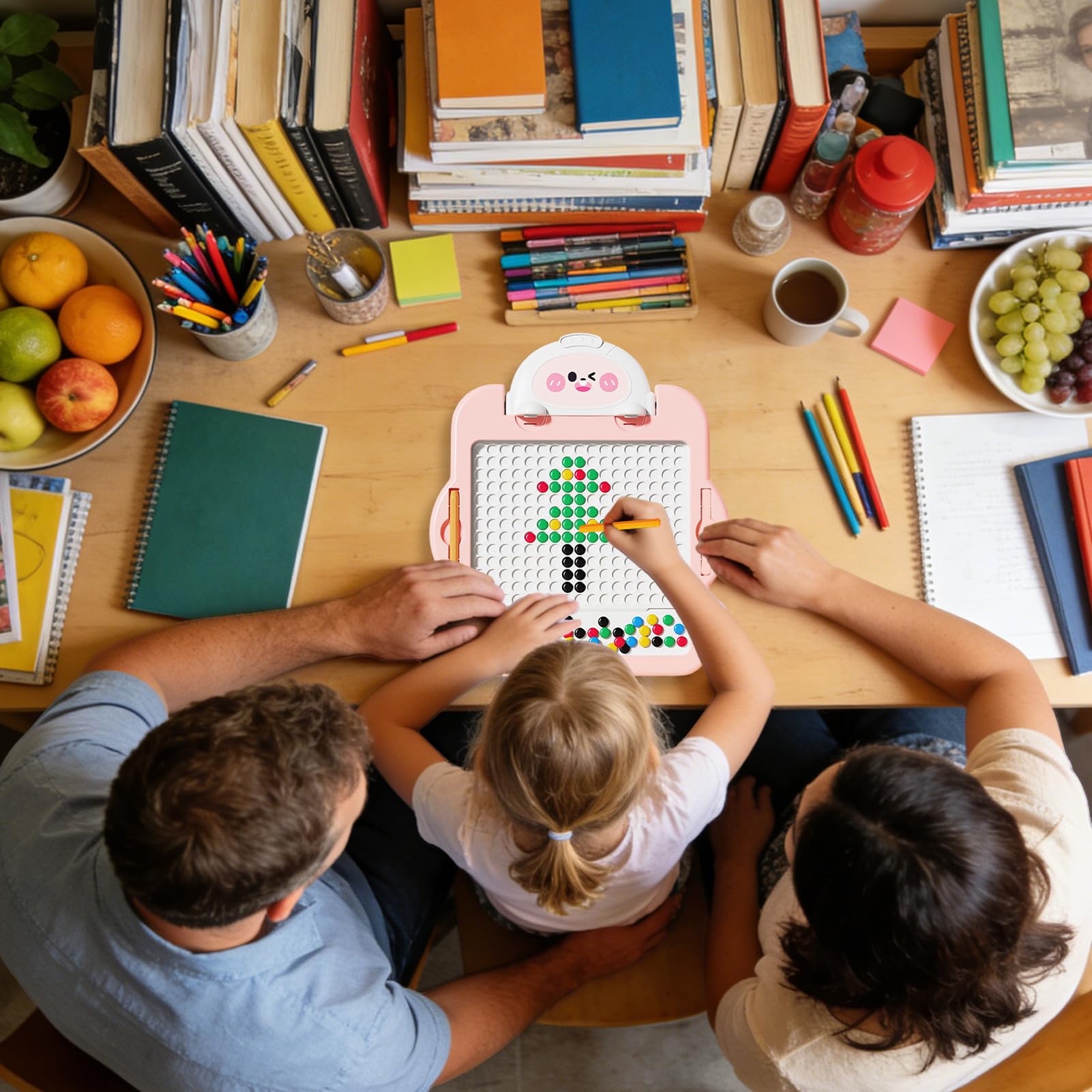 Wiederverwendbare Zeichentafel für Kinder Interaktives Magnetisches Malpad | Magnetische Schreibtafel für Kinder zu Weihnachten, Geburtstag, Neujahr für und Mädchen