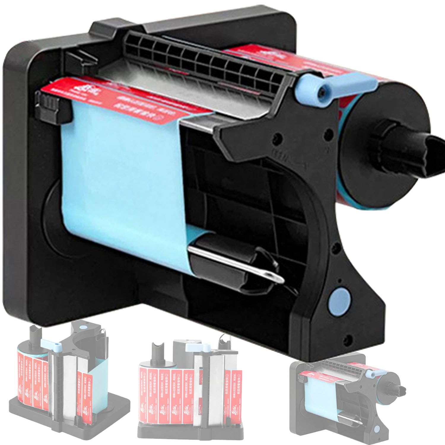 Distributore automatico di etichette, macchina spelafili elettrica per etichette da 20-130 mm, regolabile a 3 velocità per etichette autoadesive, PET e PVC
