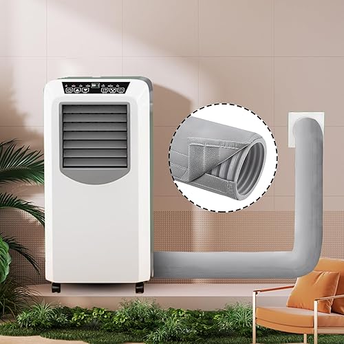 Miniatura 5 de UOIENRT Cubierta de manguera de aire acondicionado, cubierta de manguera aislada para manguera de CA para tubo de manguera de escape de 5 y 5.9