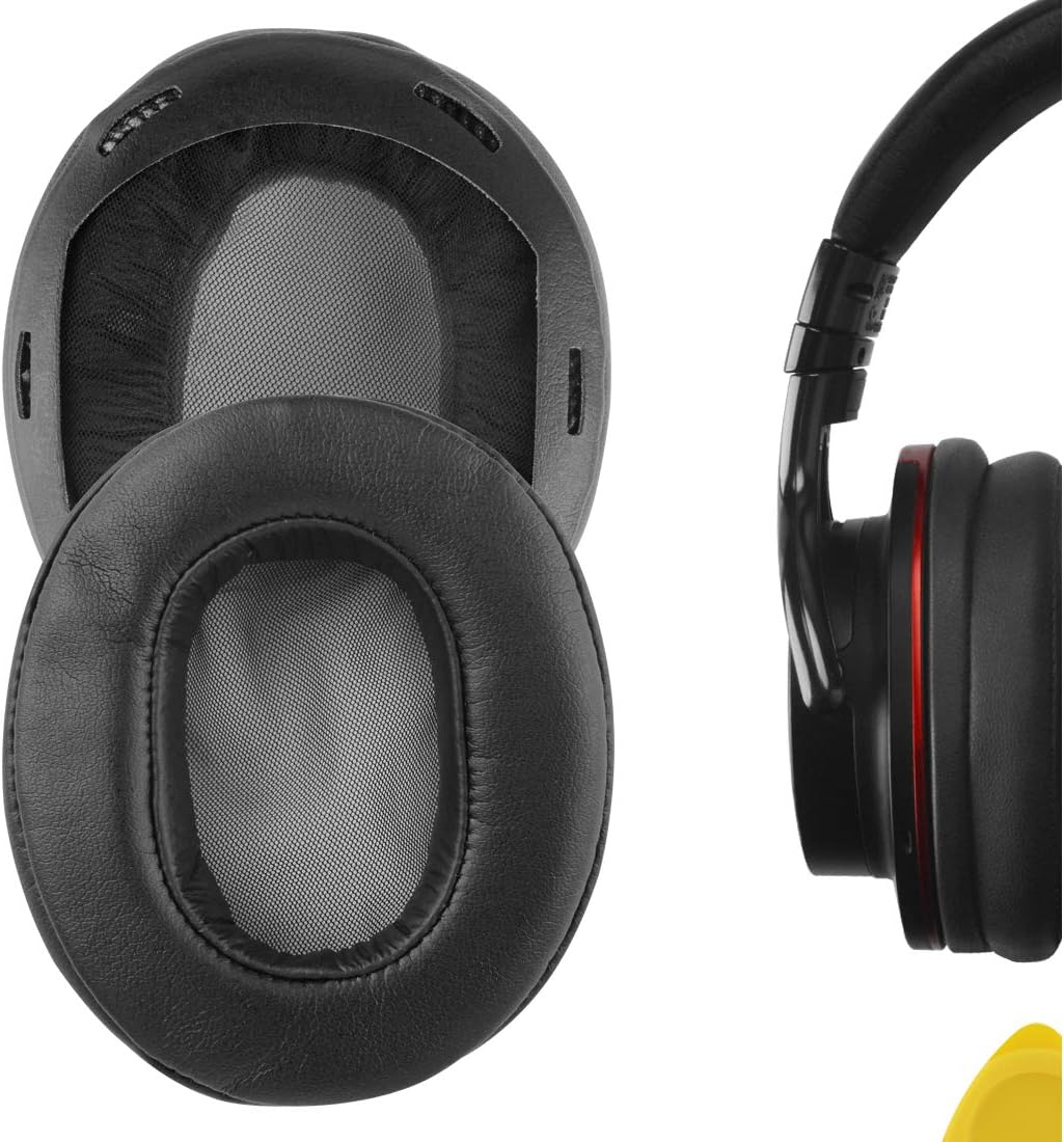Replacement Ear Pads Compatible with SONY MDR-1A, MDR-1ADAC Headphones Ear Cushions, Repair Parts with Video Guide (Black)