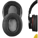 Geekria QuickFit Replacement Ear Pads Compatible with Sony MDR-1A, MDR-1ADAC Headphones Ear Cushions, Repair Parts with Video Guide (Black)