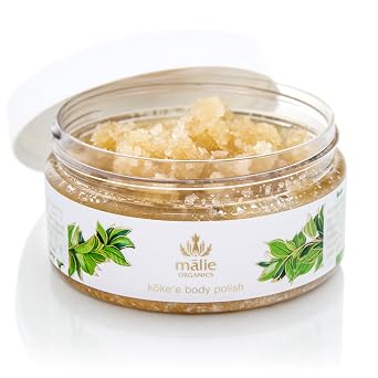 Malie Organics Body Polish, Kokee Scent, Sugar Scrub Exfoliator, Vegan, 8 oz