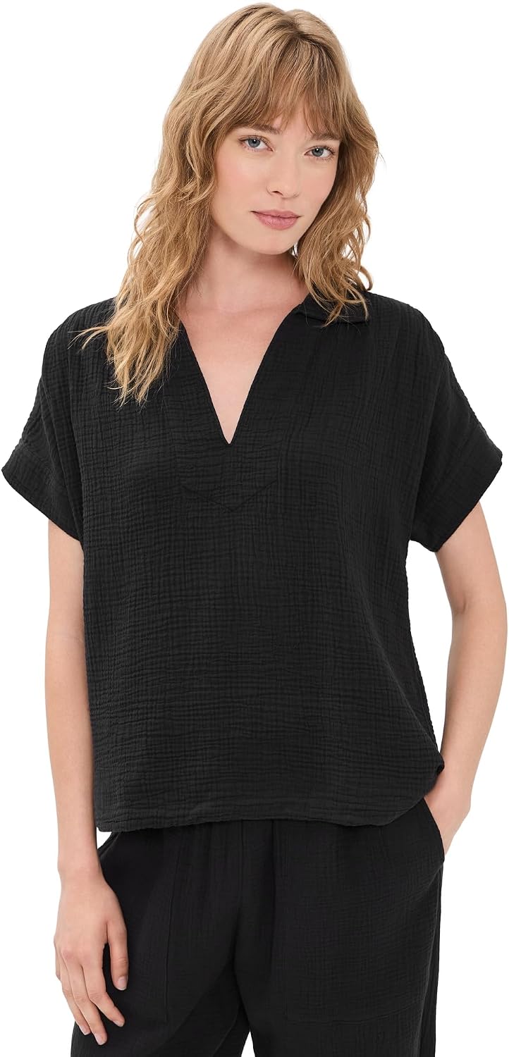 Faherty Women's Dune Cotton Gauze Zoe Top