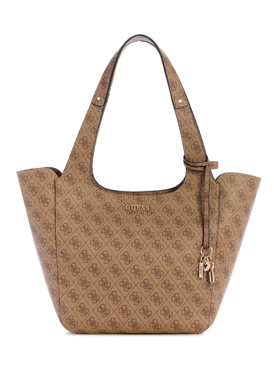 GUESS Calista 2 in 1 Tote Latte Logo