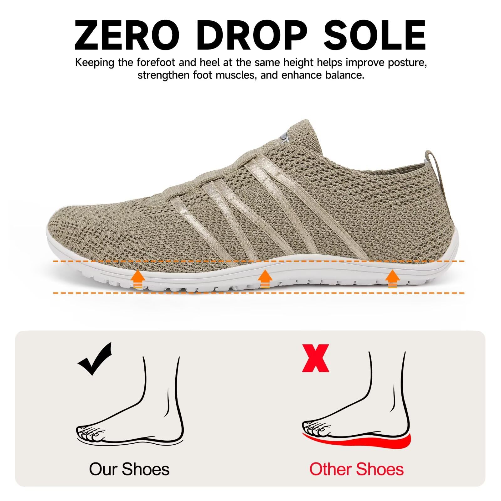 Merdoo Chaussures pieds nus pour homme et femme - Légères et confortables - Antidérapantes - Respirantes - Unisexe - Pointure 37-45 EU
